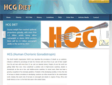 Tablet Screenshot of hcgdietindia.com